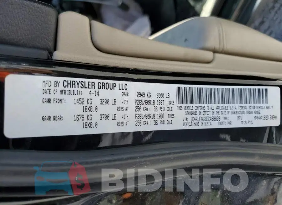 1C4RJFAG6EC458828 Photo# 12