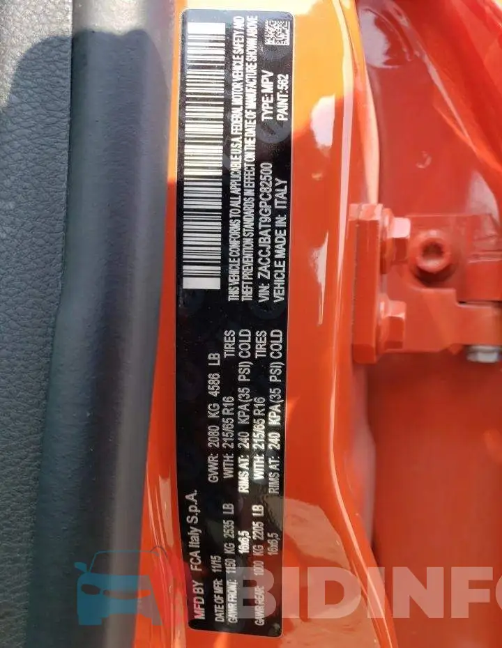 ZACCJBAT9GPC82500 Photo# 13