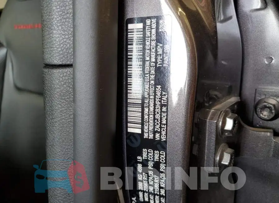ZACCJBCB3HPF64654 Photo# 12