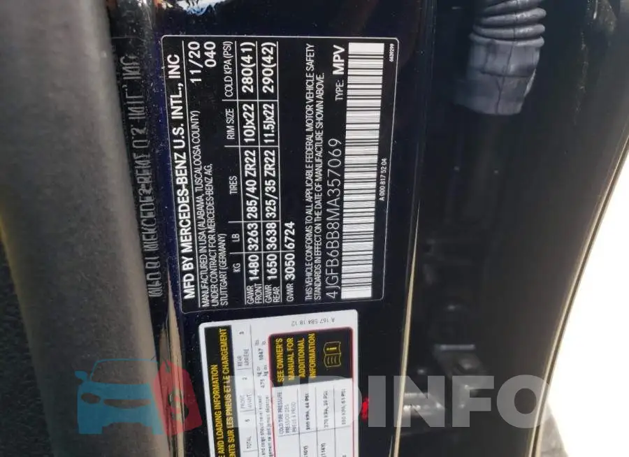 4JGFB6BB8MA357069 Photo# 12