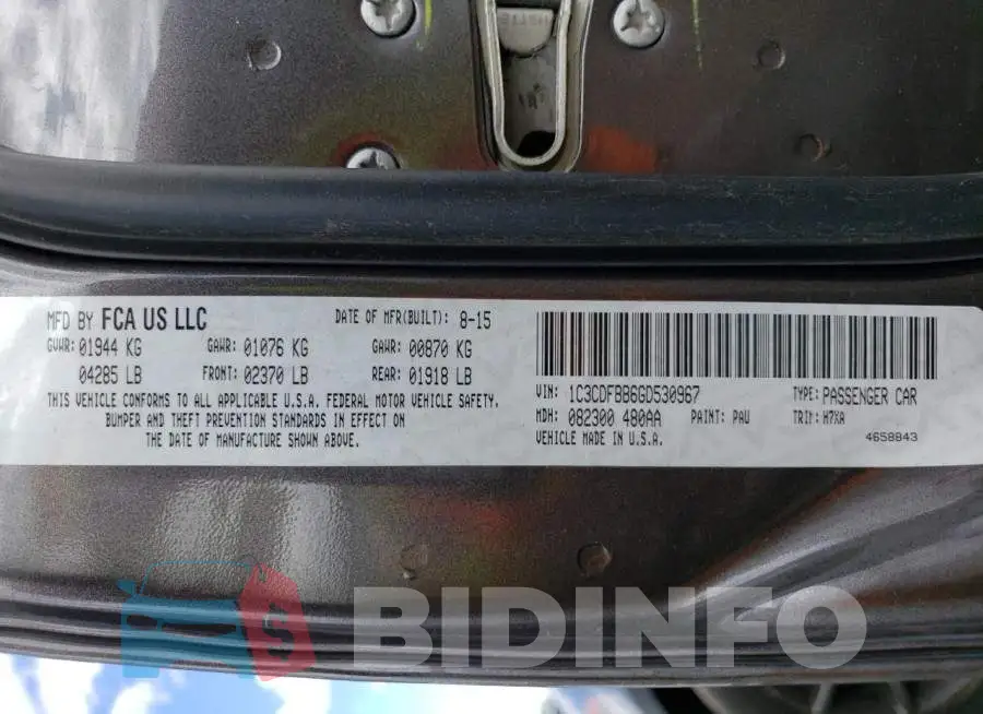 1C3CDFBB6GD530967 Photo# 12