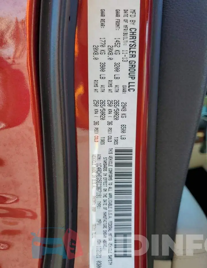 1C4RDHEG5EC367191 Photo# 13