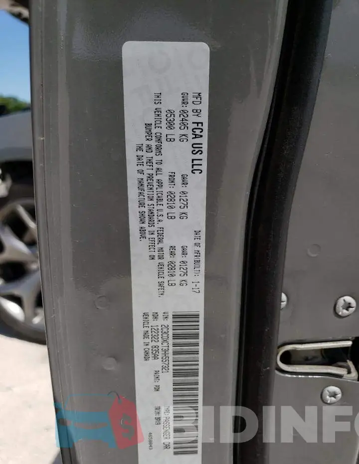 2C3CDXCT3HH557321 Photo# 12
