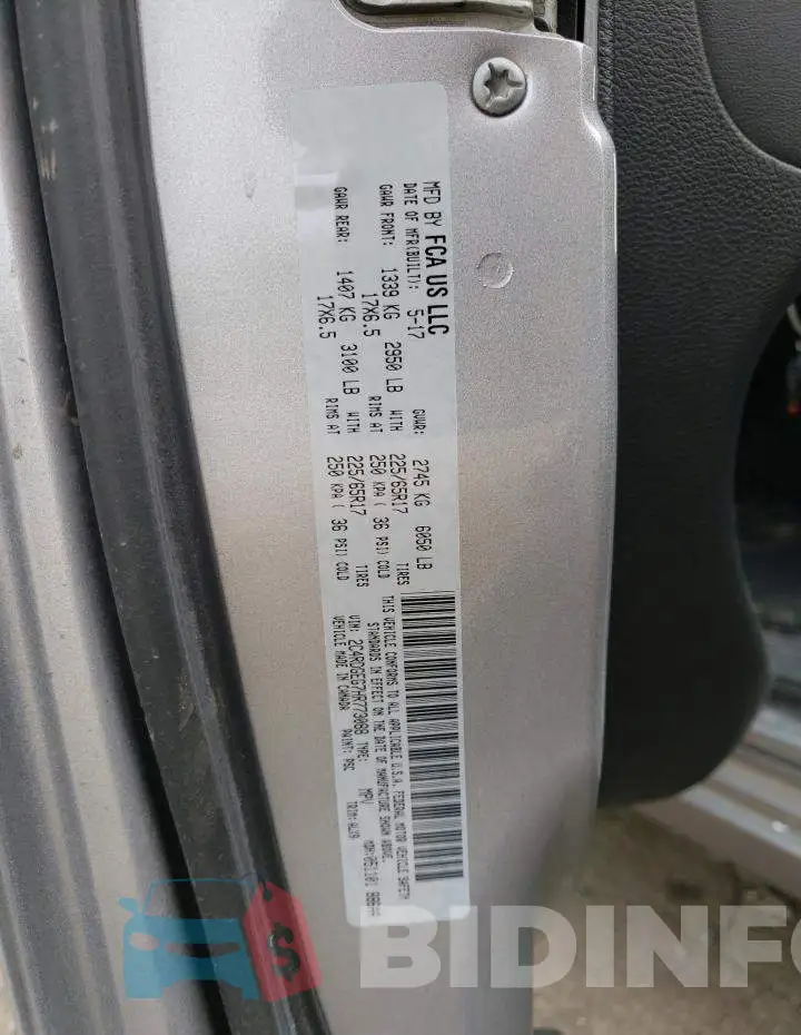 2C4RDGEG7HR773088 Photo# 13