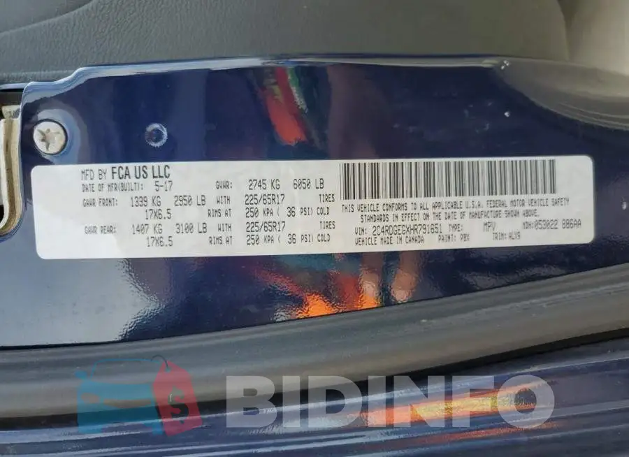 2C4RDGEGXHR791651 Photo# 10