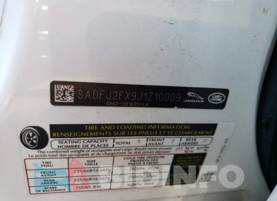SADFJ2FX9J1Z10009 Photo# 14