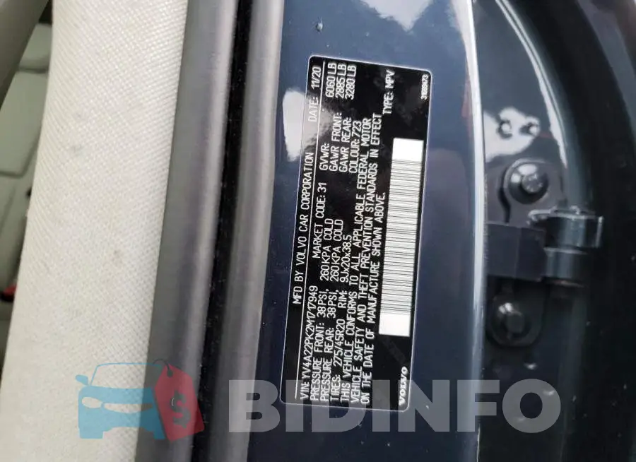 YV4A22PK2M1717949 Photo# 12