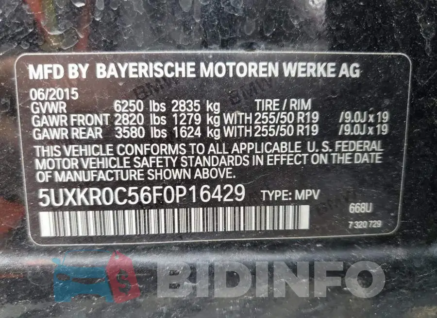 5UXKR0C56F0P16429 Photo# 13