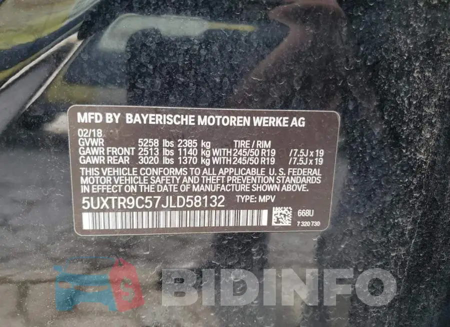 5UXTR9C57JLD58132 Photo# 13