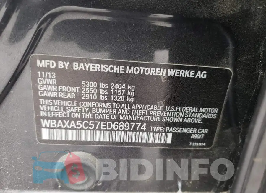 WBAXA5C57ED689774 Photo# 12