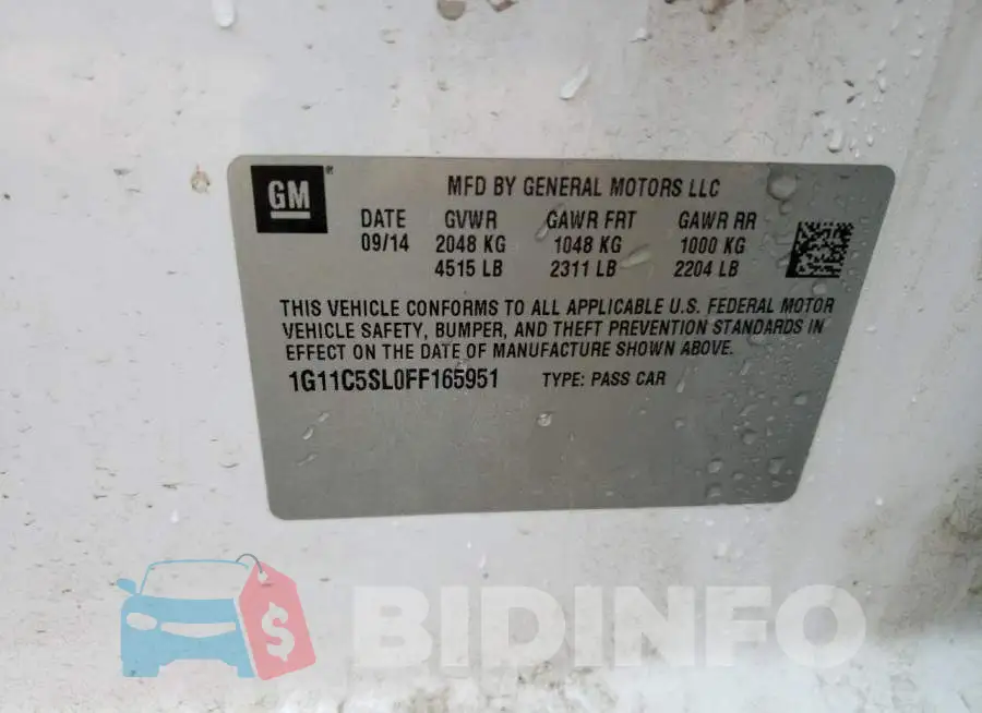 1G11C5SL0FF165951 Photo# 12