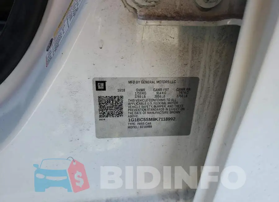 1G1BC5SM8K7118992 Photo# 13