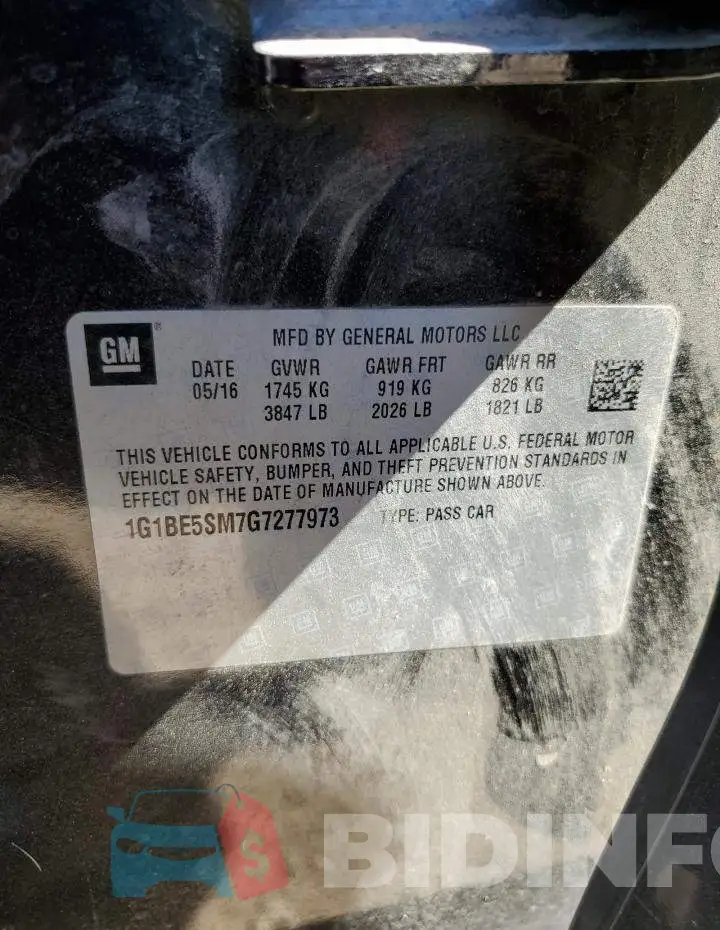 1G1BE5SM7G7277973 Photo# 12