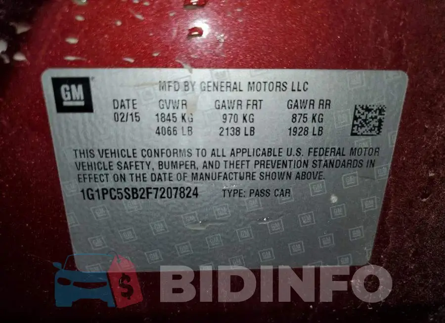 1G1PC5SB2F7207824 Photo# 12