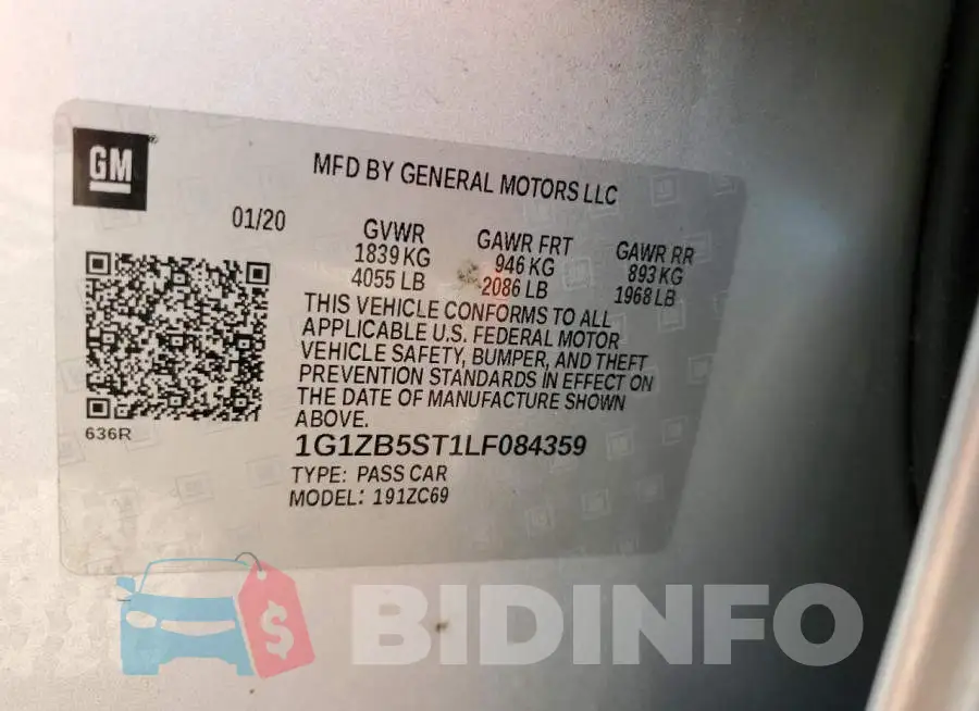 1G1ZB5ST1LF084359 Photo# 12