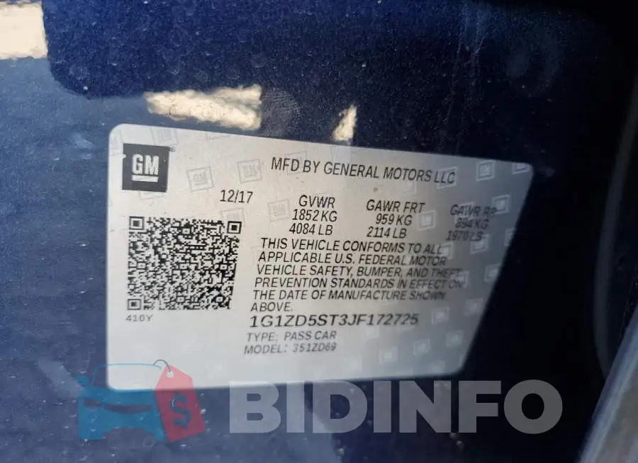 1G1ZD5ST3JF172725 Photo# 12