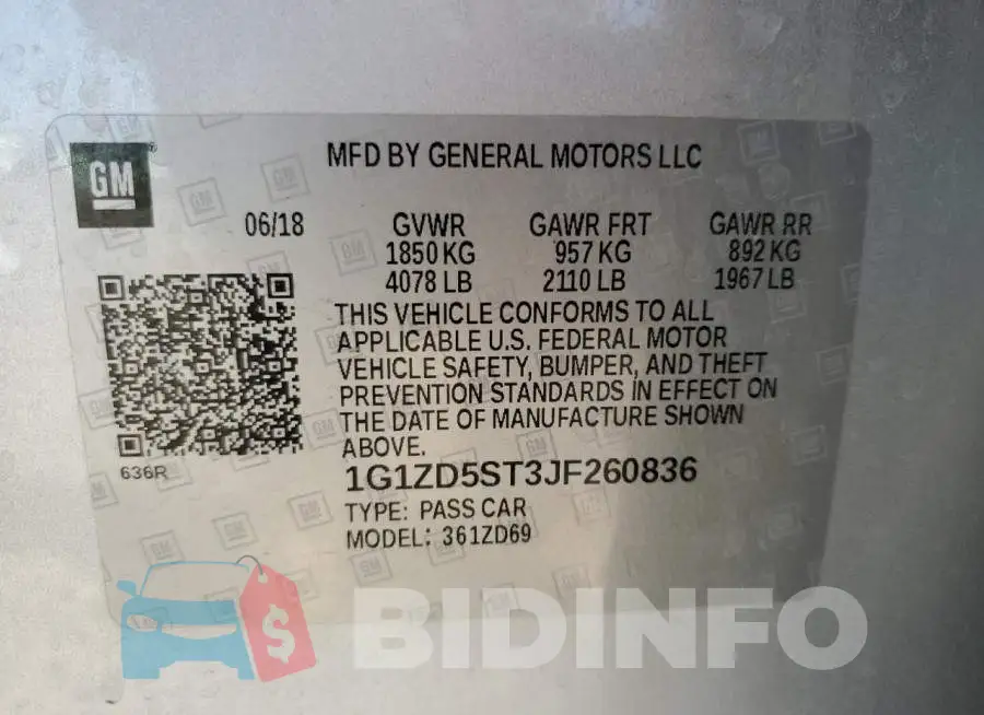 1G1ZD5ST3JF260836 Photo# 12