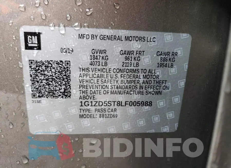1G1ZD5ST8LF005988 Photo# 12