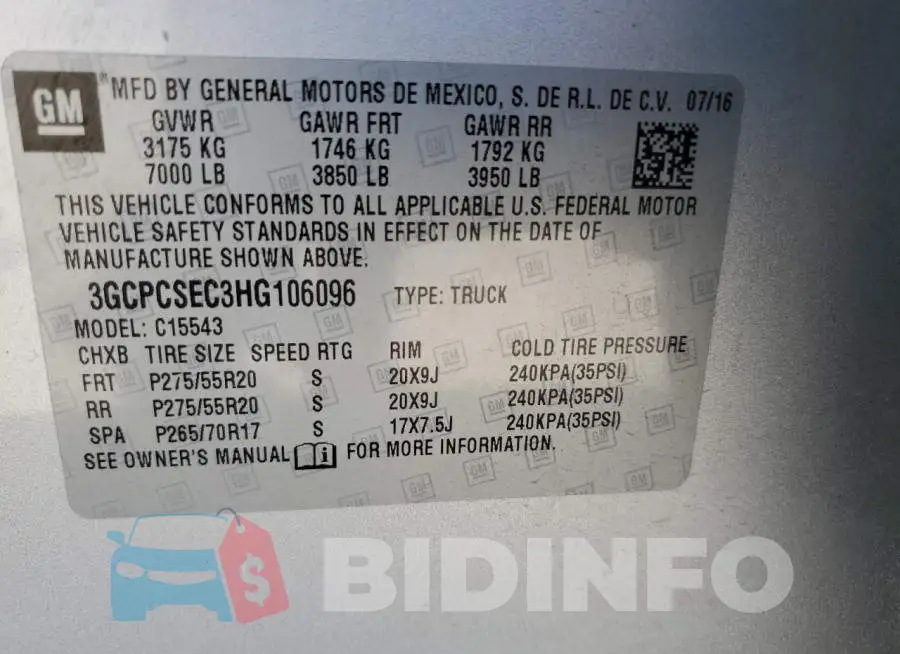 3GCPCSEC3HG106096 Photo# 12
