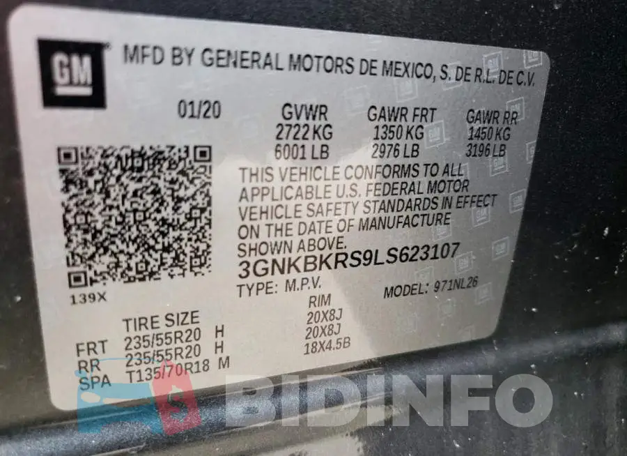 3GNKBKRS9LS623107 Photo# 13