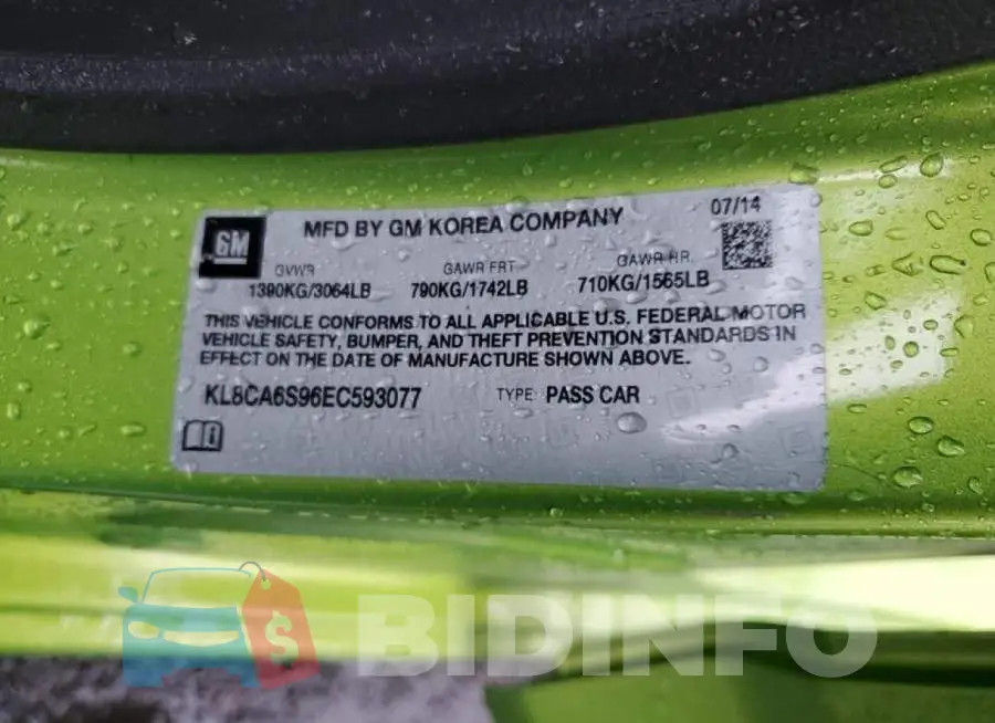 KL8CA6S96EC593077 Photo# 12