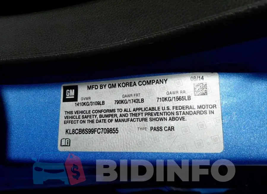 KL8CB6S99FC709855 Photo# 12