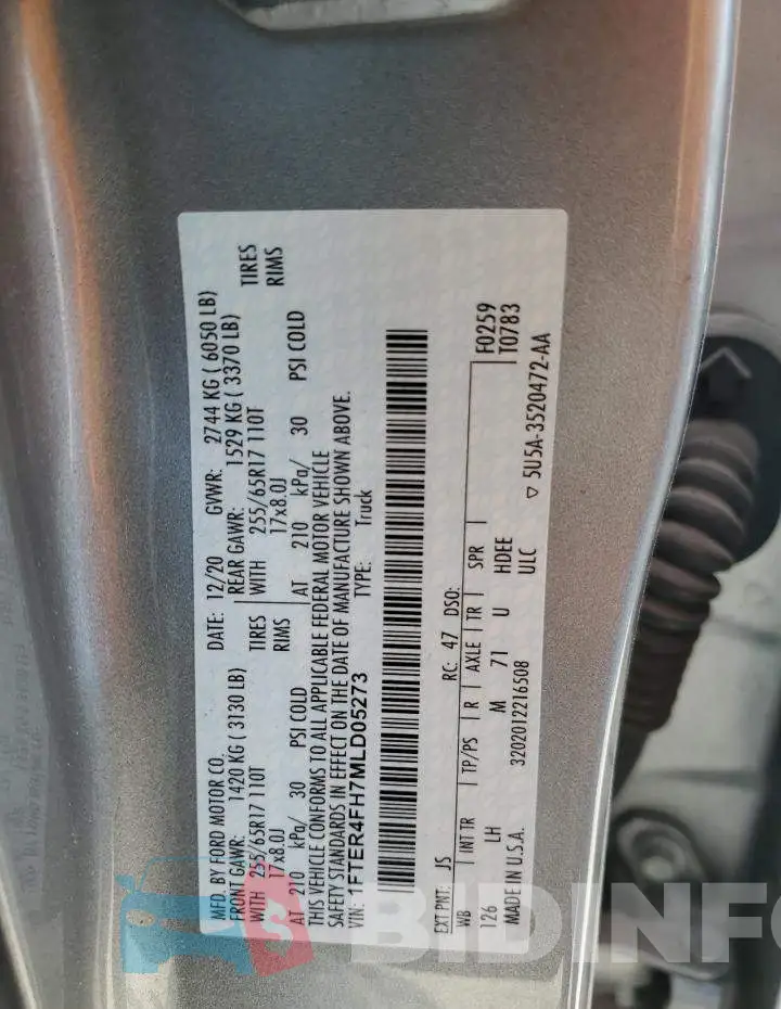 1FTER4FH7MLD05273 Photo# 11