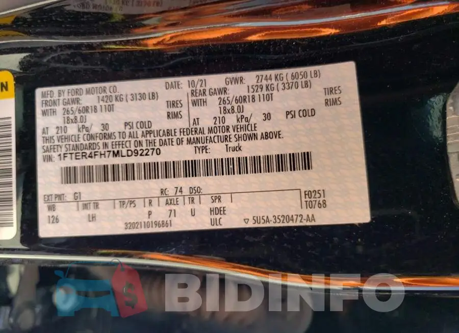 1FTER4FH7MLD92270 Photo# 12