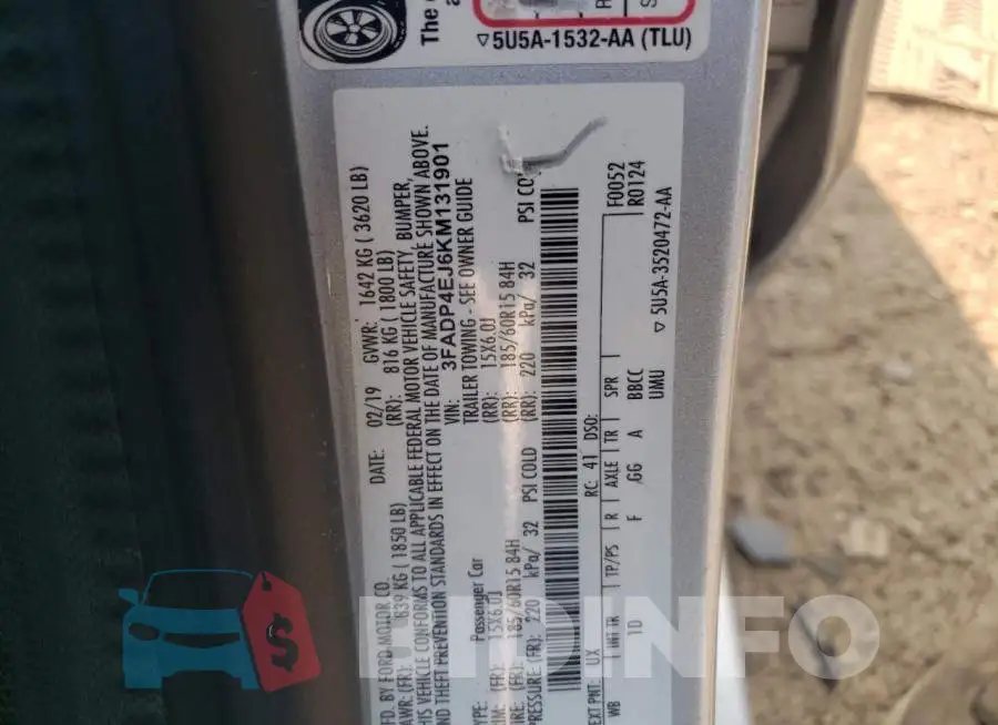 3FADP4EJ6KM131901 Photo# 13