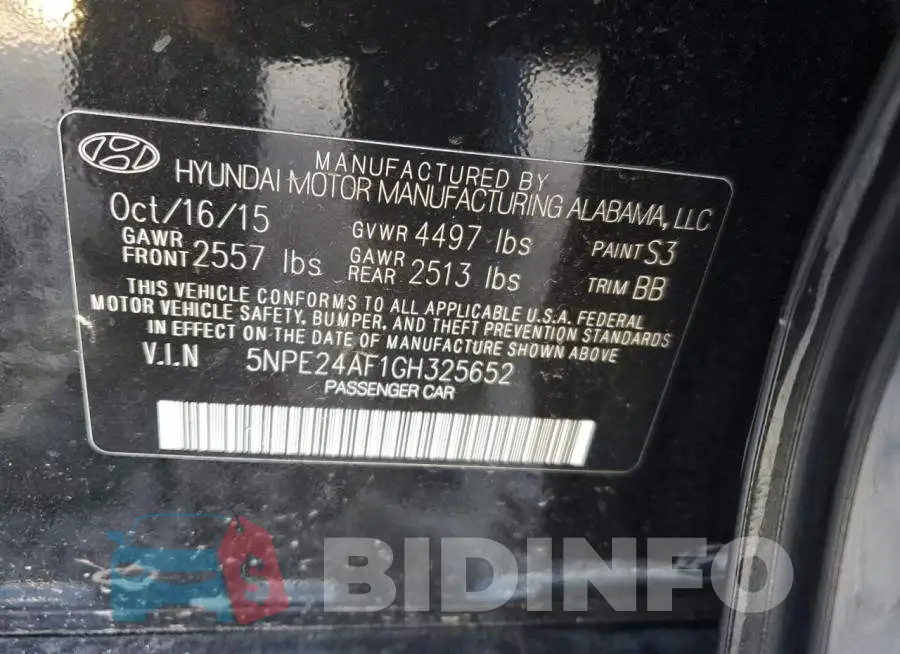 5NPE24AF1GH325652 Photo# 12