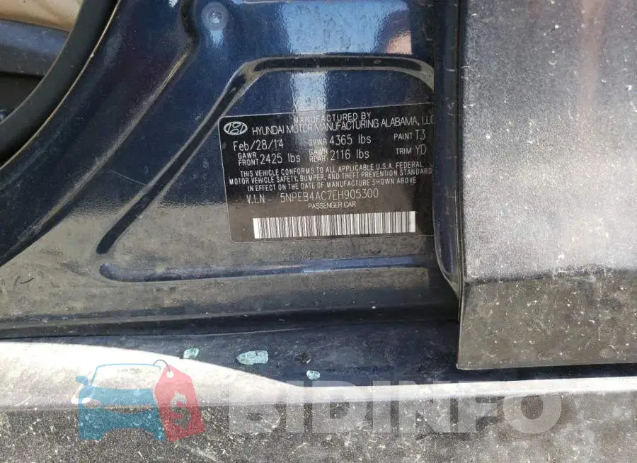 5NPEB4AC7EH905300 Photo# 12