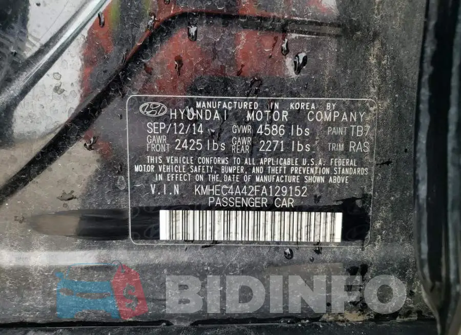 KMHEC4A42FA129152 Photo# 13
