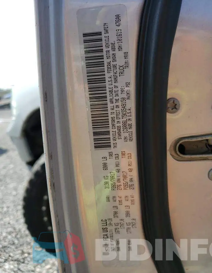 1C6RR6LT5KS549150 Photo# 12