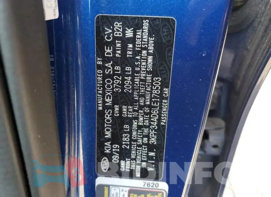 3KPF34AD6LE178503 Photo# 12
