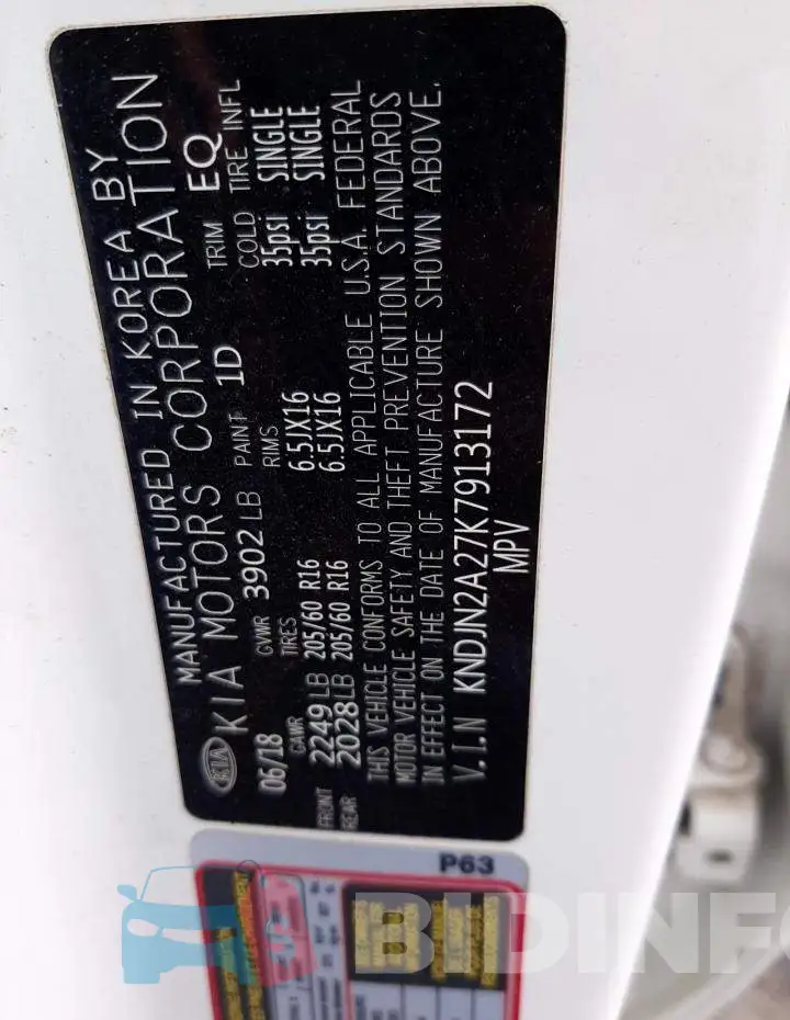 KNDJN2A27K7913172 Photo# 12
