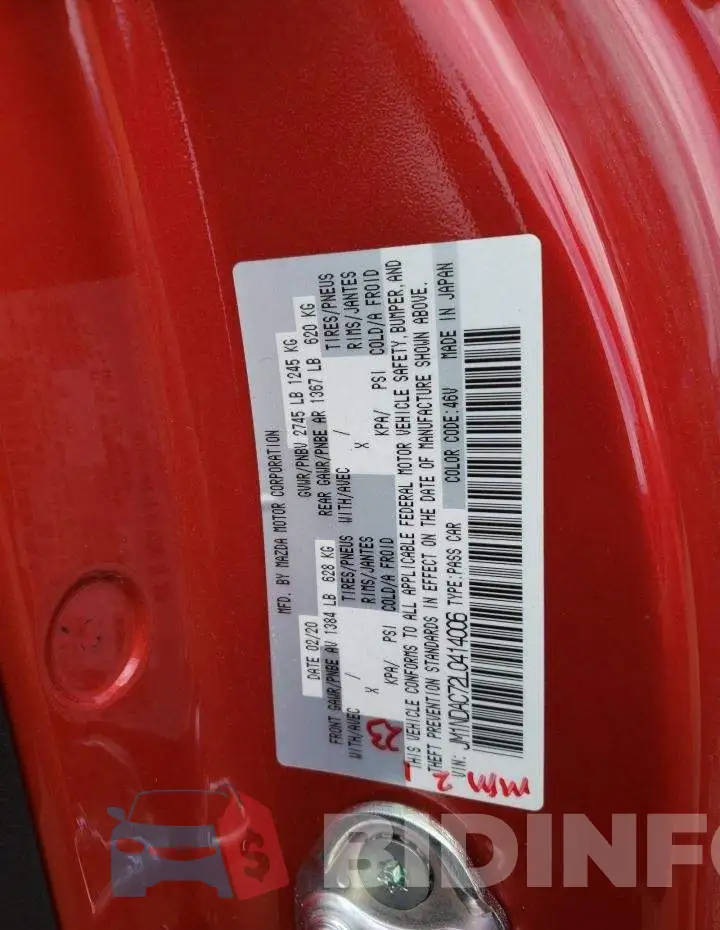 JM1NDAC72L0414006 Photo# 12