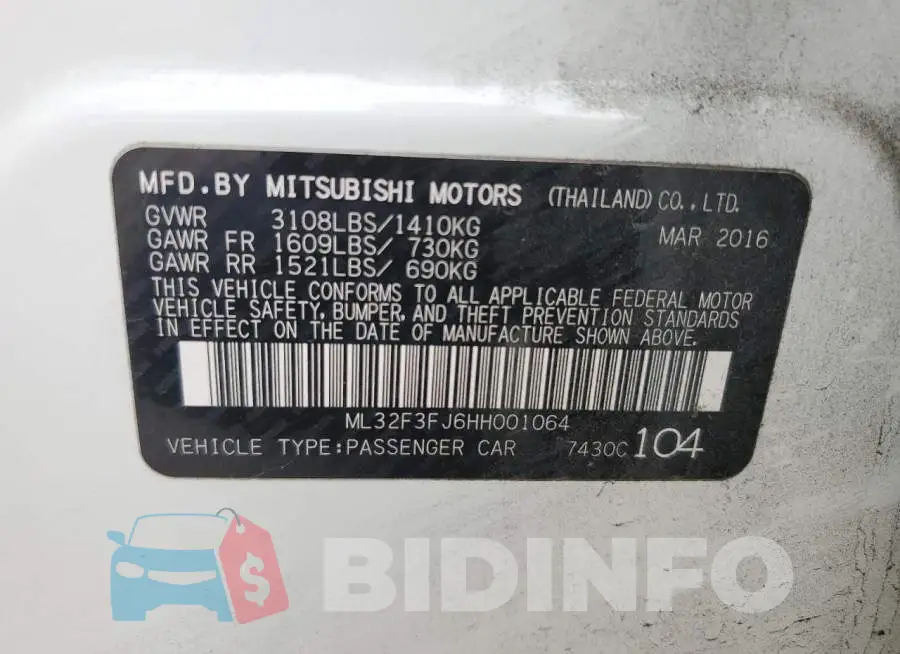 ML32F3FJ6HH001064 Photo# 12