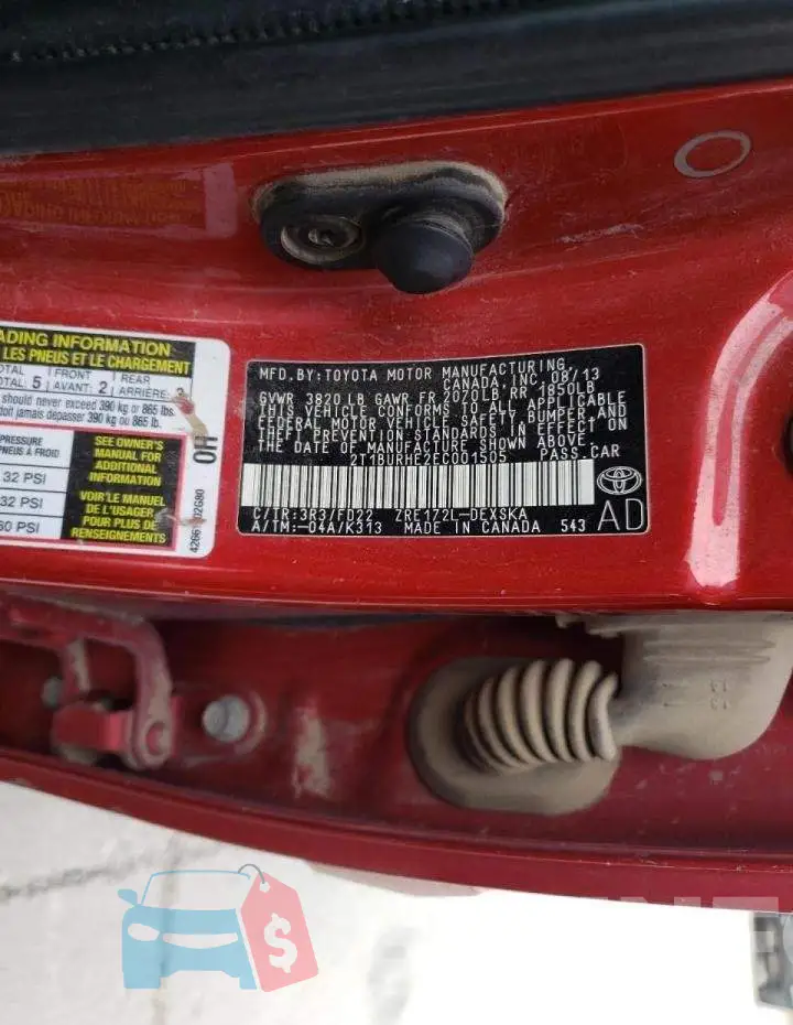 2T1BURHE2EC001505 Photo# 12
