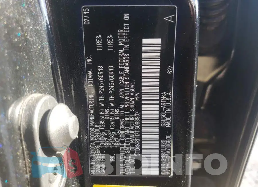 5TDKKRFH7FS098907 Photo# 12