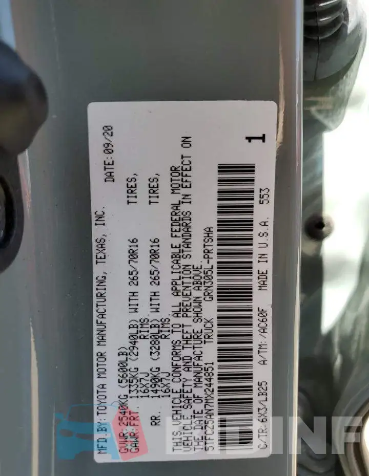 5TFCZ5AN7MX244851 Photo# 12