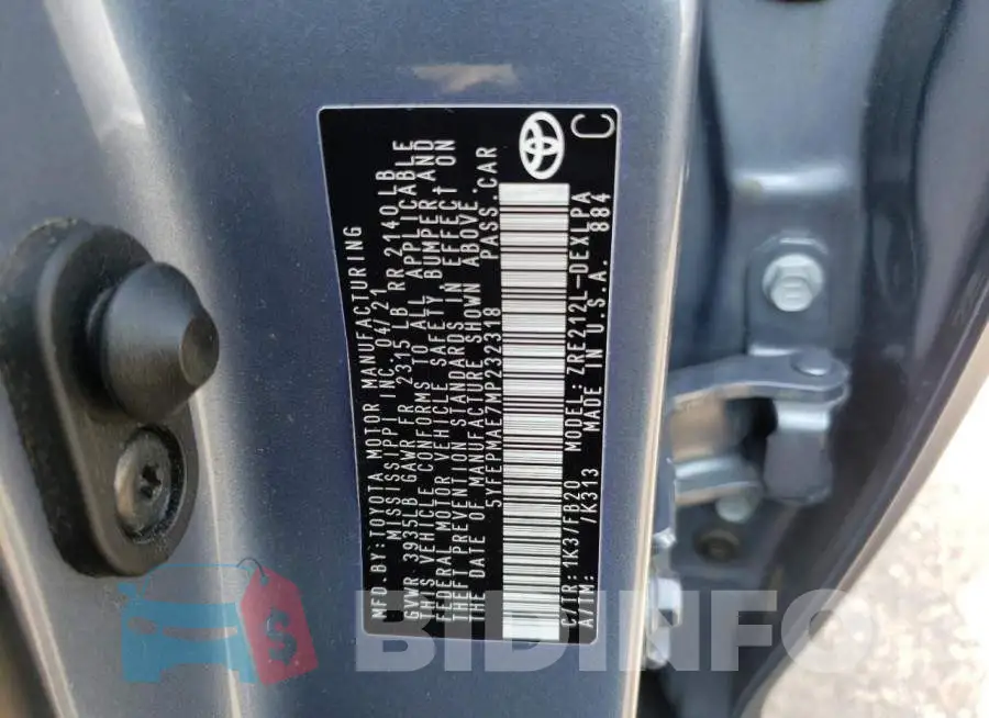 5YFEPMAE7MP232318 Photo# 12