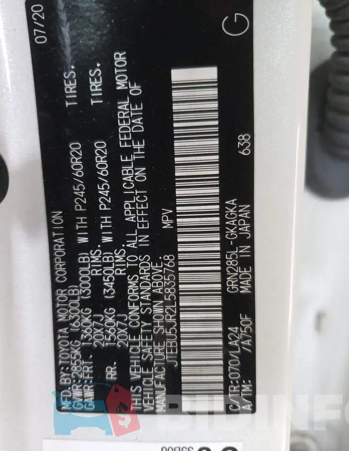 JTEBU5JR2L5835768 Photo# 13