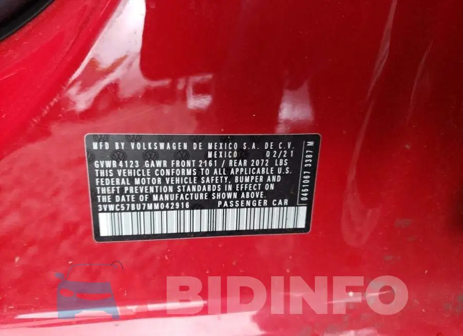 3VWC57BU7MM042916 Photo# 12