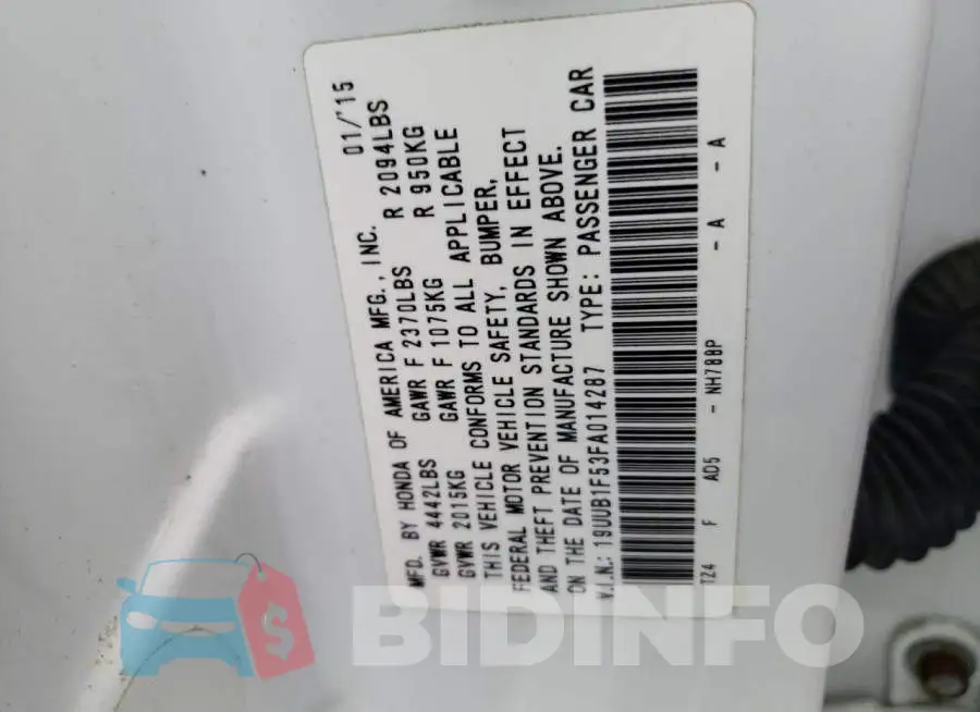 19UUB1F53FA014287 Photo# 12
