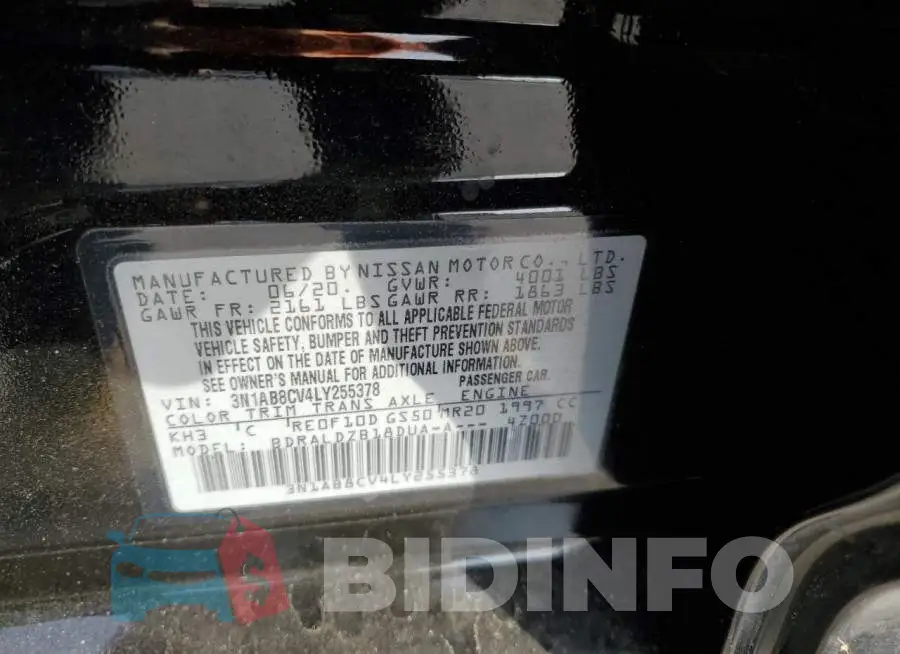 3N1AB8CV4LY255378 Photo# 13