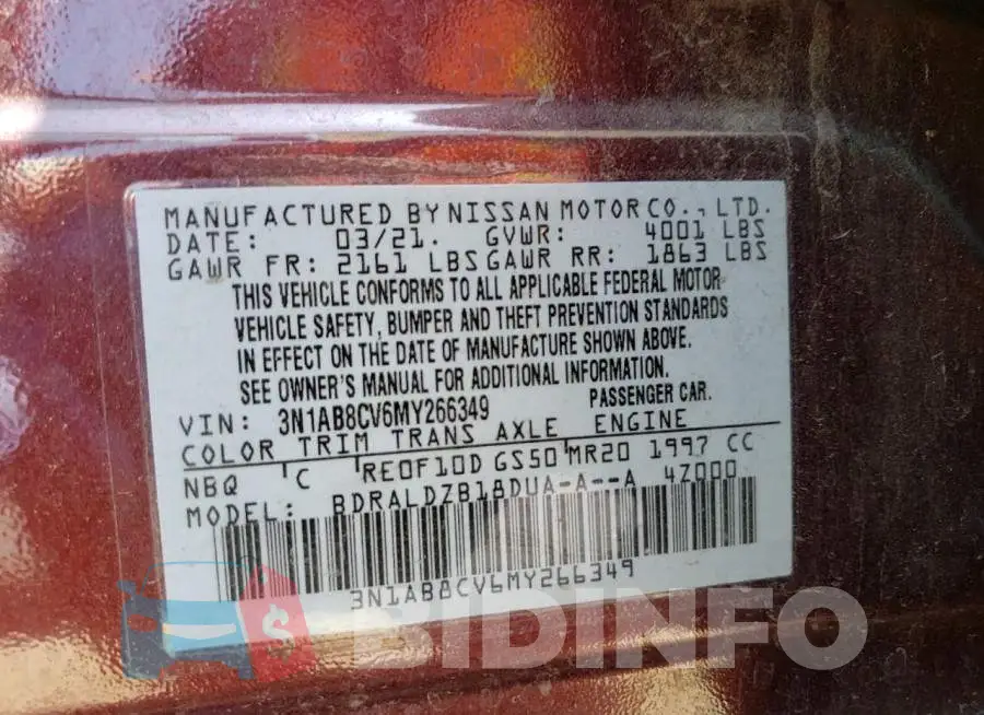 3N1AB8CV6MY266349 Photo# 13