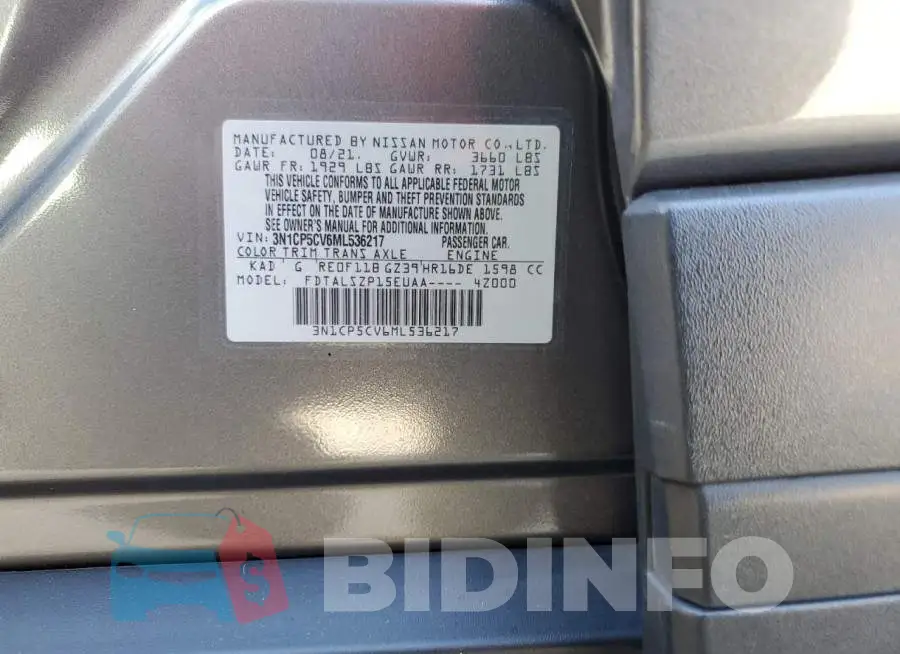 3N1CP5CV6ML536217 Photo# 12