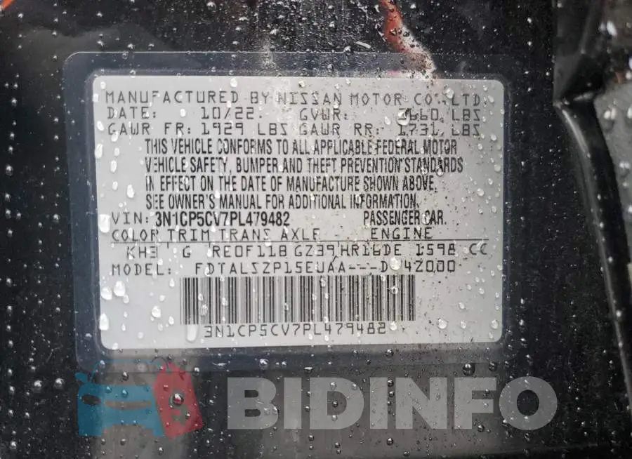 3N1CP5CV7PL479482 Photo# 14