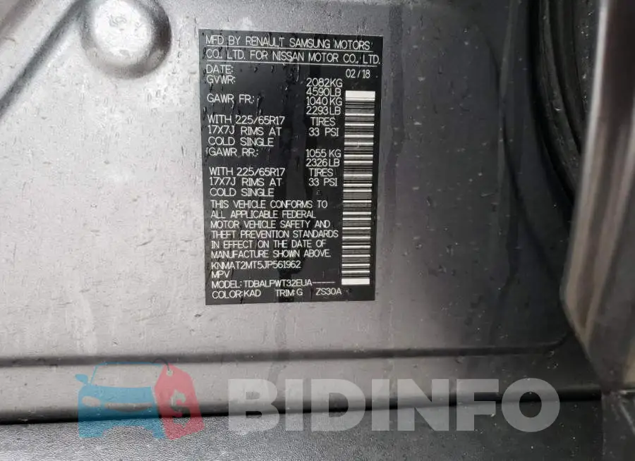 KNMAT2MT5JP561962 Photo# 12