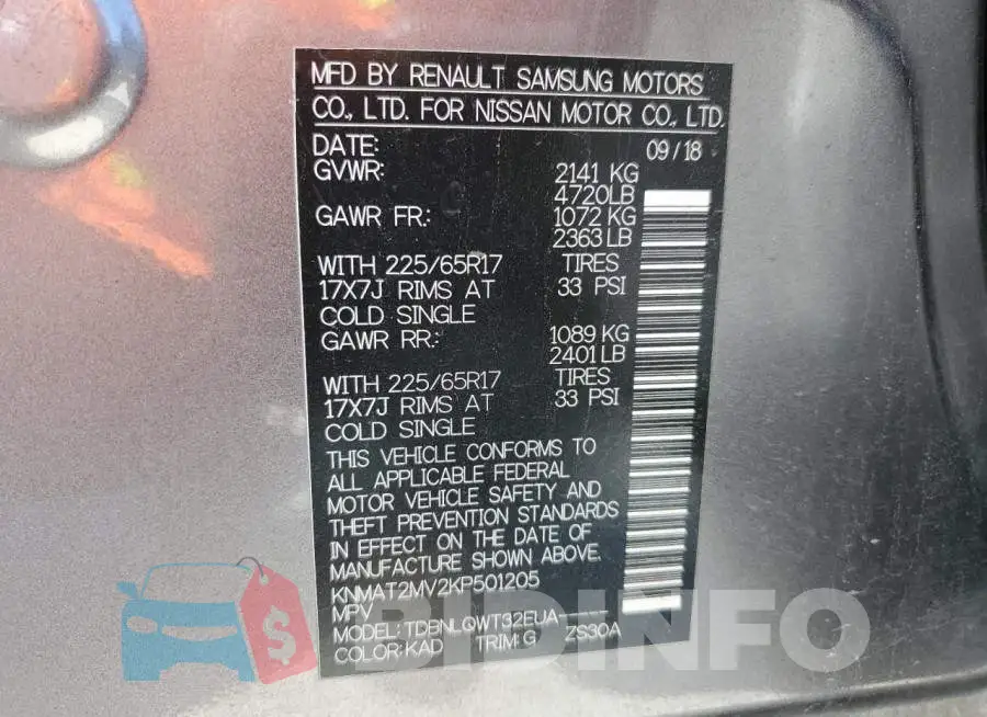 KNMAT2MV2KP501205 Photo# 14